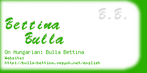 bettina bulla business card